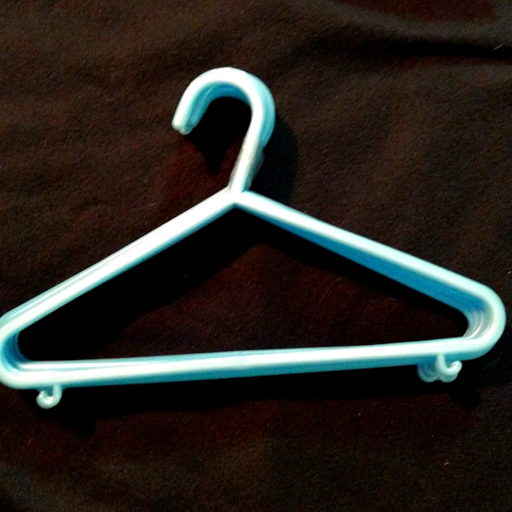 10 Blue Baby Hangers J Hook Style